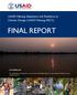 FINAL REPORT. USAID Mekong Adaptation and Resilience to Climate Change (USAID Mekong ARCC) SEPTEMBER 2016