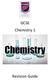 GCSE Chemistry 1. Revision Guide