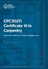 CPC30211 Certificate III in Carpentry