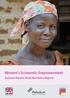 Women s Economic Empowerment