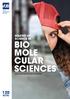 MASTER OF SCIENCE IN. BIO MOLE CULAR SCIENCES  ECTS
