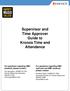 Supervisor and Time Approver Guide to Kronos Time and Attendance