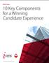 10 Key Components for a Winning Candidate Experience