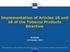 Implementation of Articles 15 and 16 of the Tobacco Products Directive Brussels 12 October 2017