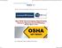 New OSHA Record-keeping Requirements Electronic Reporting and Anti-Retaliation Effective August 10, 2016