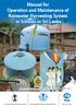 Manual for Operation and Maintenance of Rainwater Water Harvesting System in Schools in Sri Lanka