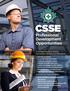 CSSE. Professional Development Opportunities. e-learning Opportunities. Certified Health & Safety Consultant (CHSC) Certification