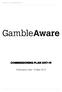 GambleAware Commissioning Plan COMMISSIONING PLAN