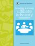 building a strong affiliate advisory committee ADVOCACY TOOLKIT
