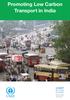 Promoting Low Carbon Transport in India
