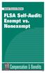 INSTANT EXECUTIVE BRIEFING. FLSA Self-Audit: Exempt vs. Nonexempt. Compensation & Benefits SPECIALIST BLSA
