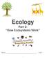 Ecology Part 2: How Ecosystems Work