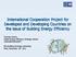 International Cooperation Project for Developed and Developing Countries on the issue of Building Energy Efficiency