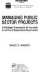 MANAGING PUBLIC SECTOR PROJECTS