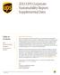 2013 UPS Corporate Sustainability Report: Supplemental Data