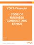 VOYA Financial CODE OF BUSINESS CONDUCT AND ETHICS