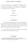 CRISIS MANAGEMENT ACT N. 240/2000 Coll. PART ONE CHAPTER I BASIC PROVISIONS. Subject of Regulation