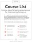 Course List. Science-based e-learning courseware for improved performance.