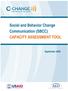 Social and Behavior Change Communication (SBCC) CAPACITY ASSESSMENT TOOL