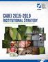 CABEI Institutional Strategy INTEGRATING SUSTAINABLE DEVELOPMENT AND COMPETITIVENESS