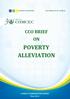OIC/COMCEC-FC/30-14/D(21) POVERTY ALLEVIATION CCO BRIEF ON