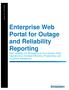 Enterprise Web Portal for Outage and Reliability Reporting