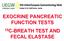 EXOCRINE PANCREATIC FUNCTION TESTS 13 C-BREATH TEST AND FECAL ELASTASE
