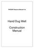 RWSSHP Resource Manual # 3a. Hand Dug Well. Construction Manual