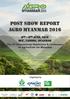 POST SHOW REPORT AGRO MYANMAR 2016