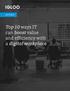 WHITEPAPER. Top 10 ways IT can boost value and efficiency with a digital workplace