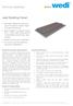 wedi Building Panel General product description Product features Areas of application