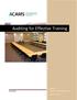 Auditing for Effective Training