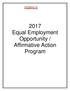 2017 Equal Employment Opportunity / Affirmative Action Program