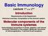 Basic Immunology Lecture 1 st and 2 nd