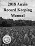 2018 Auxin Record Keeping Manual