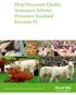 Meat Processor Quality Assurance Scheme Processor Standard Revision 01