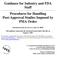Guidance for Industry and FDA Staff Procedures for Handling Post-Approval Studies Imposed by PMA Order