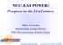 NUCLEAR POWER: Prospects in the 21st Century