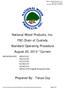 National Wood Products, Inc. FSC Chain of Custody Standard Operating Procedure August 20, 2013 *Current