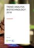 Trend analysis Biotechnology 2016