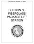 ISSUE DATE JANUARY 1st, 2008 SECTION 5G FIBERGLASS PACKAGE LIFT STATION
