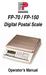 FP-70 / FP-150. Digital Postal Scale. Operator s Manual