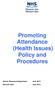 Promoting Attendance (Health Issues) Policy and Procedures