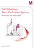 Elix Advantage Water Purification Systems. The best in pure water at your fingertips