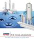 THE CLEAR ADVANTAGE. INNOVATIVE FILTERS FOR process and potable water