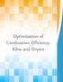 Optimization of Combustion Efficiency: Kilns and Dryers