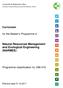 Natural Resources Management and Ecological Engineering (NARMEE)