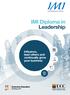 IMI Diploma in Leadership. Influence, lead others and continually grow your business
