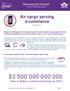 Air cargo serving e-commerce. September 2017