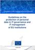 Guidelines on the protection of personal data in IT governance and IT management of EU institutions